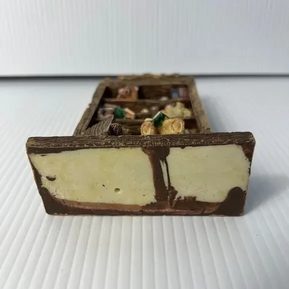 Russ Berrie Bears From The Past Book Shelf Collectibles Figurine Mini Dollhouse - Picture 7 of 13